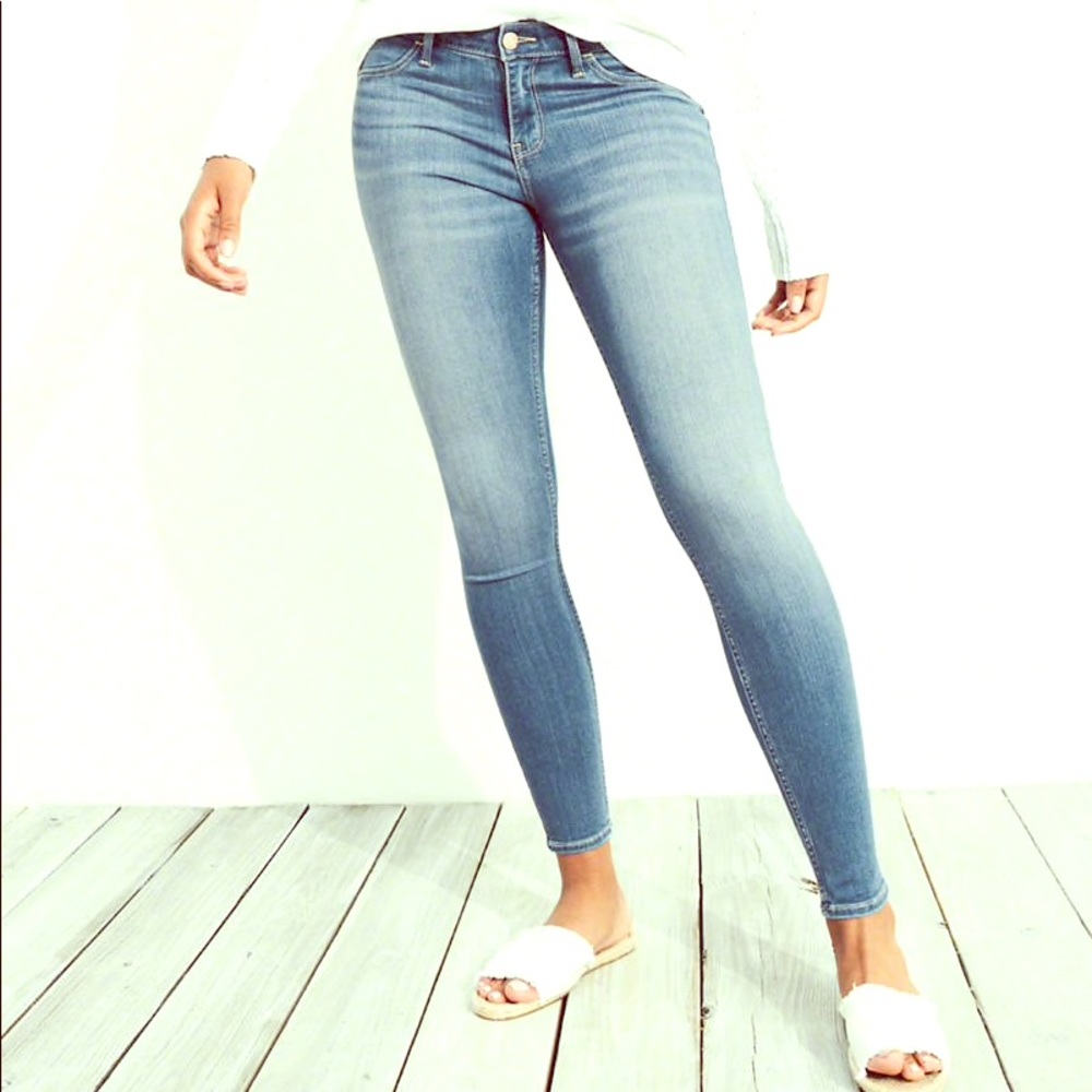 Hollister Advance Stretch Low Rise Skinny Jeggings